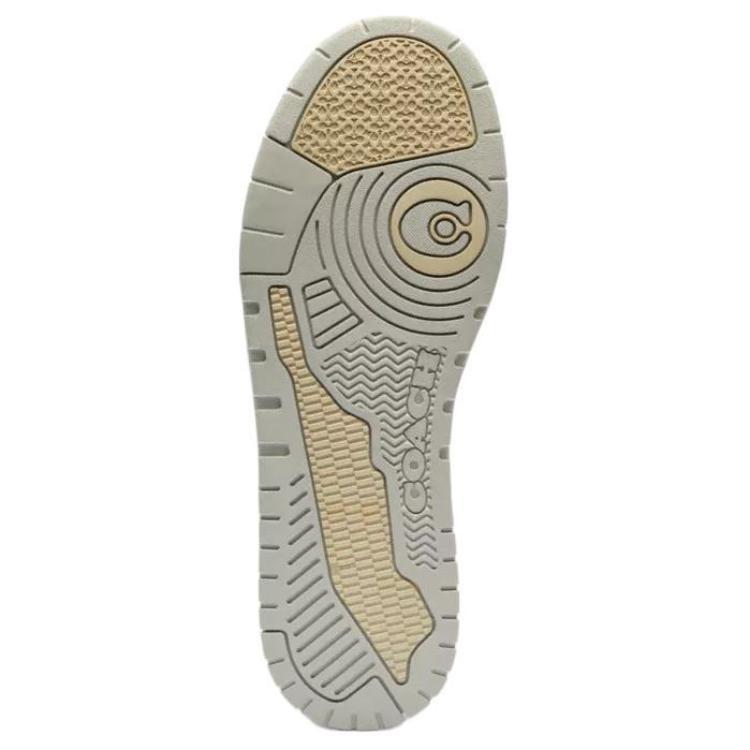 Coach Soho Canvas Fabric Synthetic Leather Logo Jacquard Round Toe Lace-Up Low-Top Sneakers Men Sneakers Brown CCN55-L38