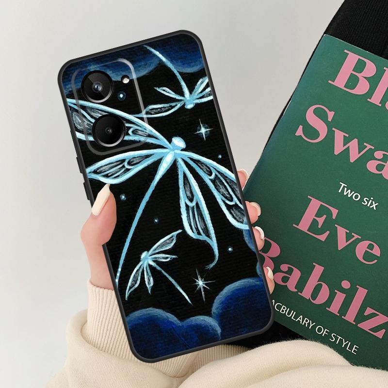 Dragonfly Animal Art For Realme 12 9 10 11 Pro Plus GT5 C67 C55 C53 C51 C35 C33 C30 C25s C21Y C11 GT Neo 5 Case