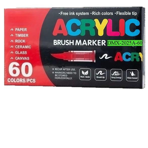 Waschbare Acrylmarker mit weicher Spitze – DIY-Glasvase & Aquarellstifte