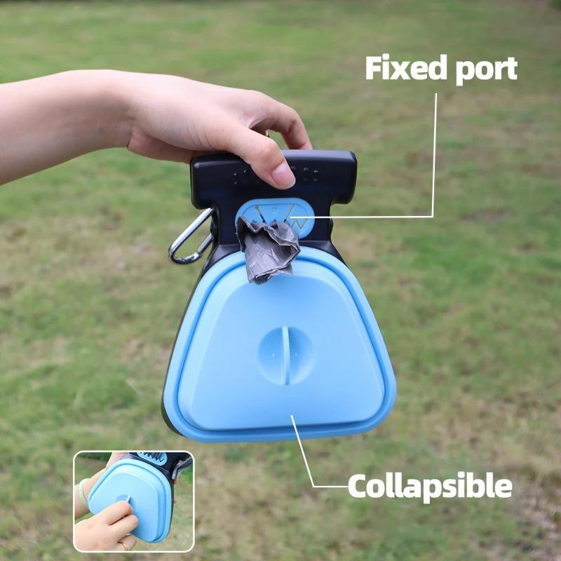 Foldable Portable Dog Poop Scooper with Waste Bag Clip Outdoor Dog Walking Pet Waste Cleaner Tool