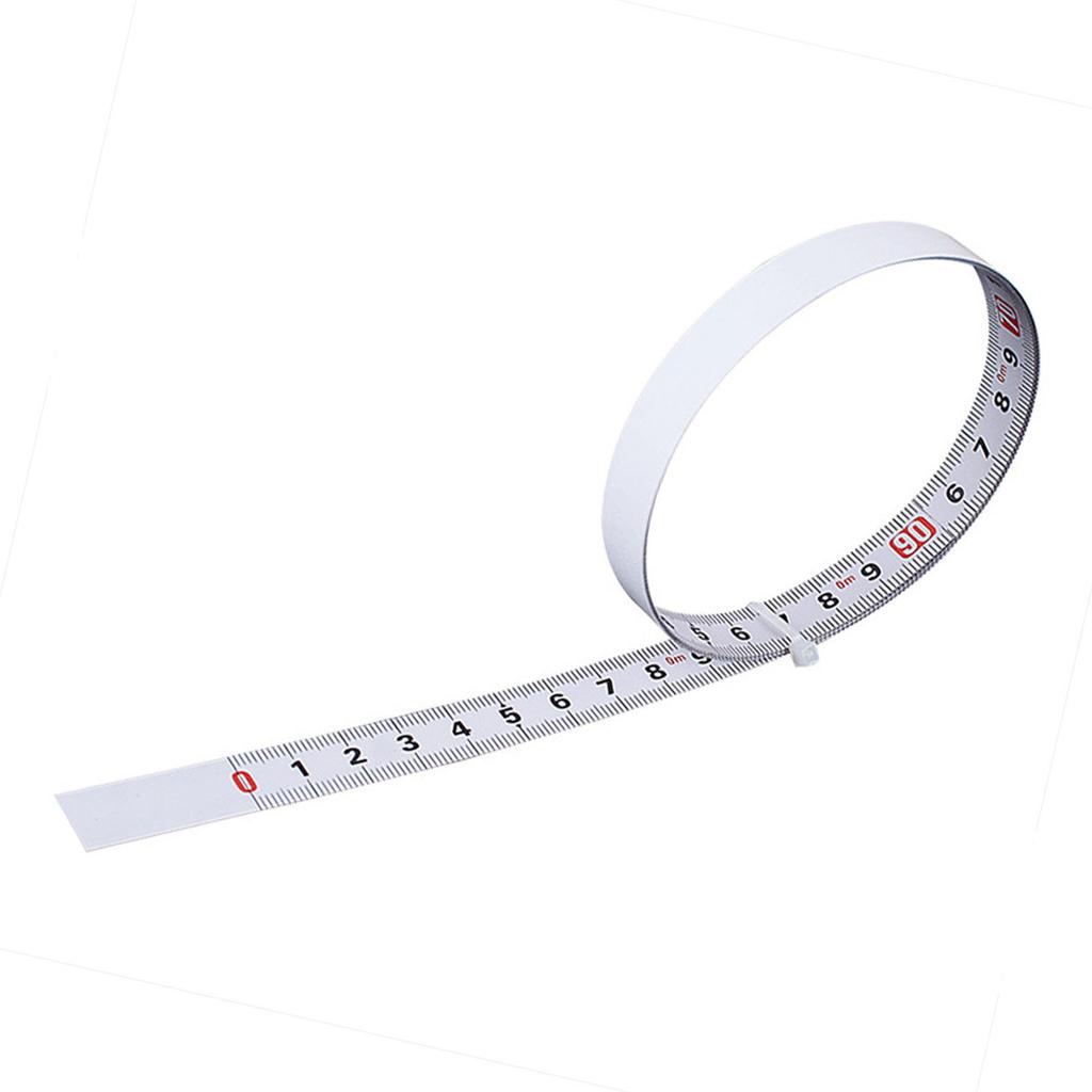 Self Adhesive Measuring Ruler Carbon Steel Measure Tape Left To Right Reading 13mm Width 5 Meter