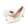 Barbara Leather Pointed Toe Ribbon Pumps 6.5cm Bbj221iv