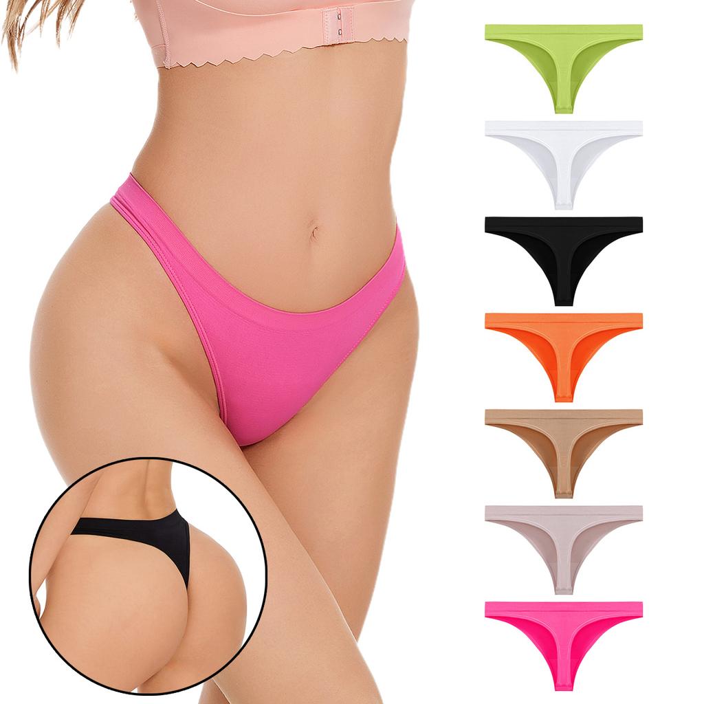 Low Waist Sexy Women Panties, Low Rise Thong Panties, Seamless T Back Women's Underwear #JS001