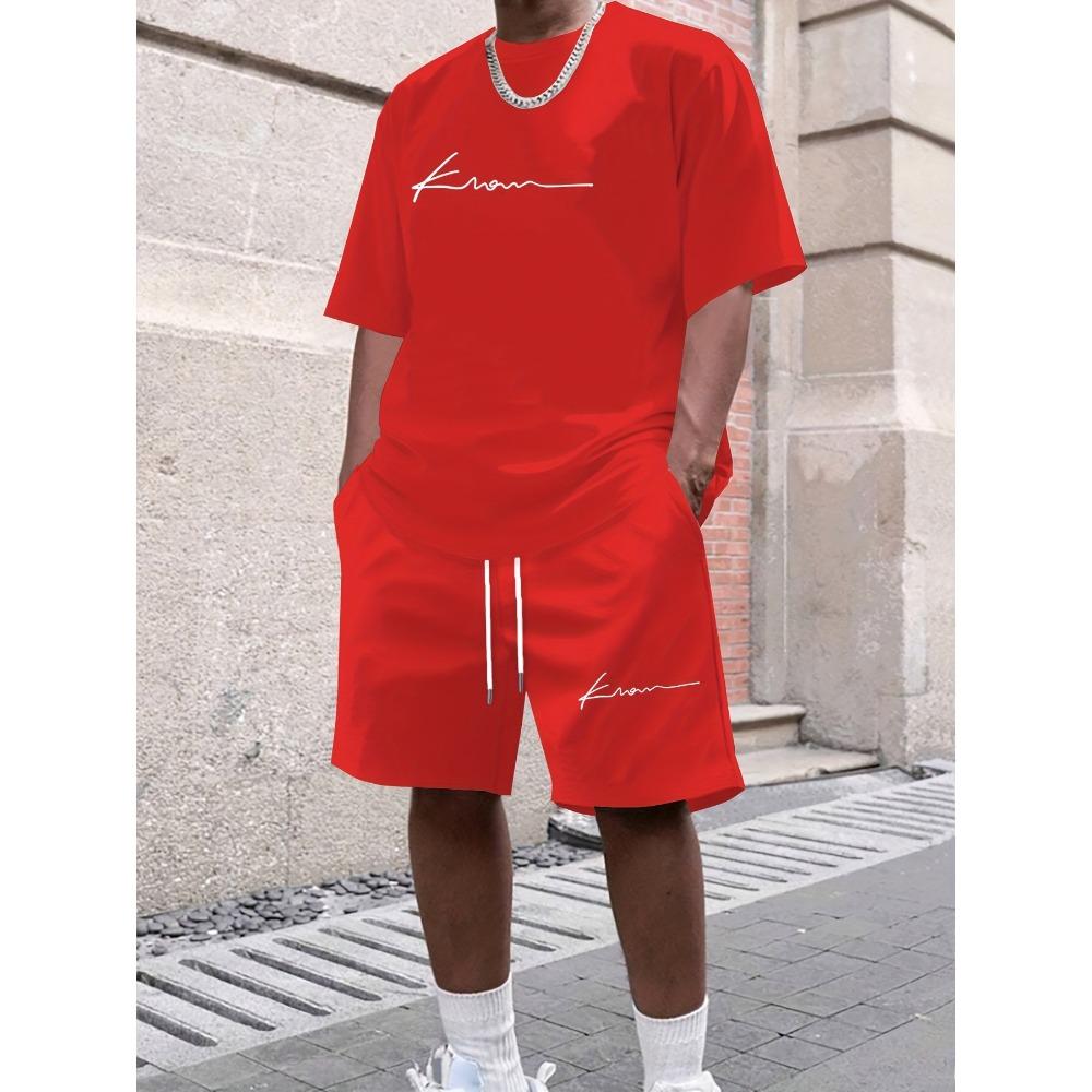 Men's Suit, Short Sleeved T-shirt, and Shorts