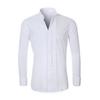 Bridegroom Shirt Top with Bow Ties Solid Color Long Sleeve Lapel Button-up