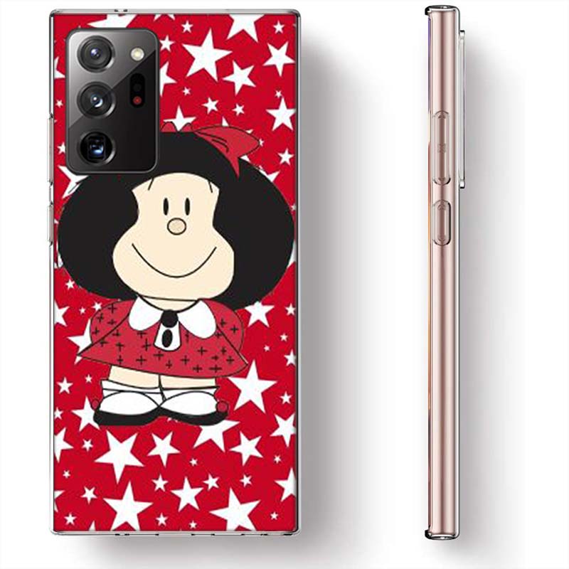 Mafalda Cartoon Phone Case for Samsung A17 A37 A57 A55 A35 A25 A15 A54 A14 A24 A34 A13 A23 A33 A53 A07 A05S A04S A03 A73 Galaxy