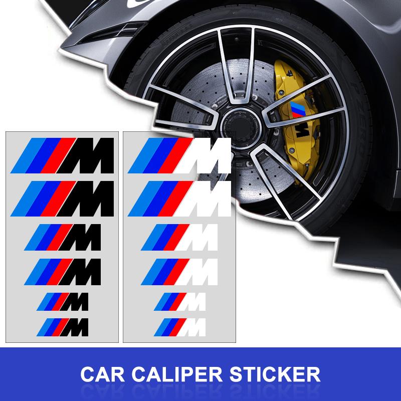 M Badge Caliper Sticker High Temperature Resistant Brake Modification 3D Sticker for BMW E61 1 2 3 4 5 6 7 Series X1 X3 X4 X5 X6
