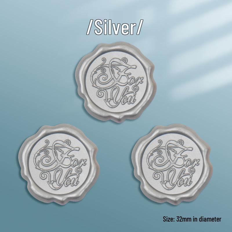 Vintage-Style Sealing Wax Stamp Stickers for Invitations & Greeting Cards