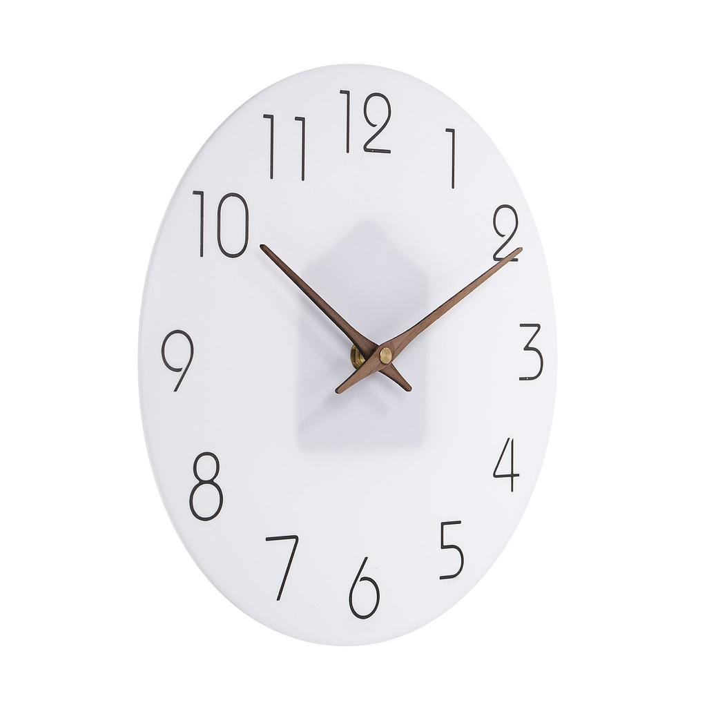 12/14 Inch Silent Non Ticking Wall Clock Wooden Clock Modern Wall Clocks Decorative for Home Living Room Bedroom Office Kitchen