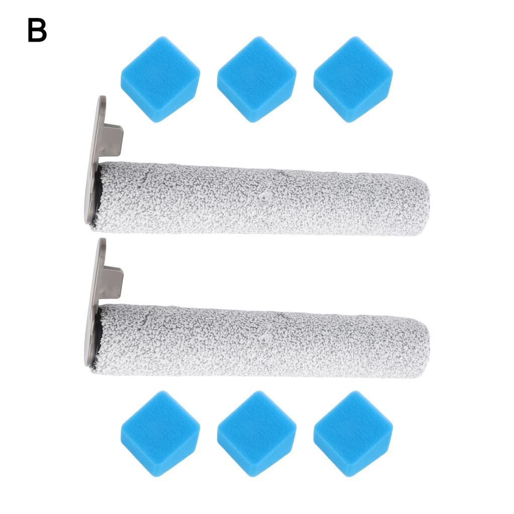 For JONR ED12 Pro Cordless Wet & Dry Vacuum Cleaner Set (1/2pcs Roller Brush, 2/6pcs Filters) Accessories