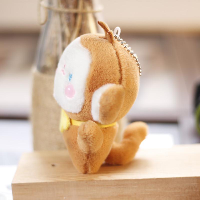 Monkey Plush Precious Keychain Ultrasoft Short Plush Toy Great Decoration Bag