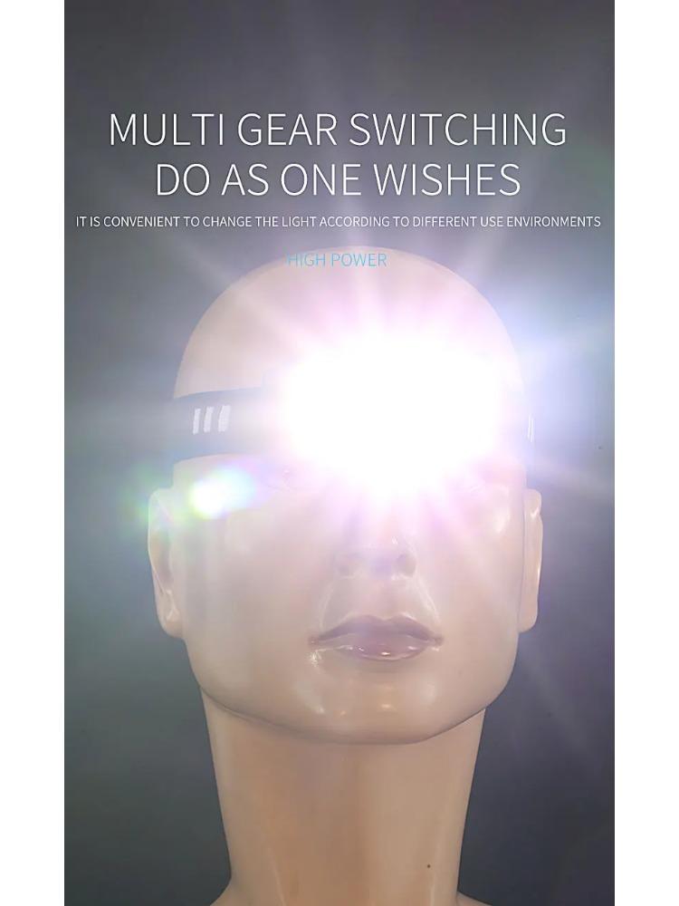 LED Headlamp For Camping Hunting LED Headlight Mini Head Light USB White Light Head Lamp Flashlight