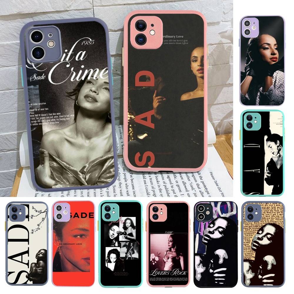 Singer Sade Adu Phone Case For IPhone 13 12 X XS MAX Pro Max 16 15 11 14 Pro Max Shockproof Matte Cover