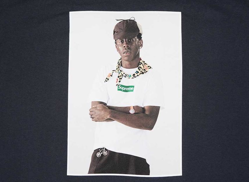 Supreme Tyler, The Creator Tee Navy