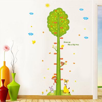 Cartoon Baum Höhenmessung Wandaufkleber Kinderzimmer Dekoration Schlafzimmer Dekoration