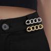 Trendy Simple Detachable Pants Clips  Brooches Adjustable Waist Buckle Metal Pins Shirt Suit Pins Badge Button Waists Tightener