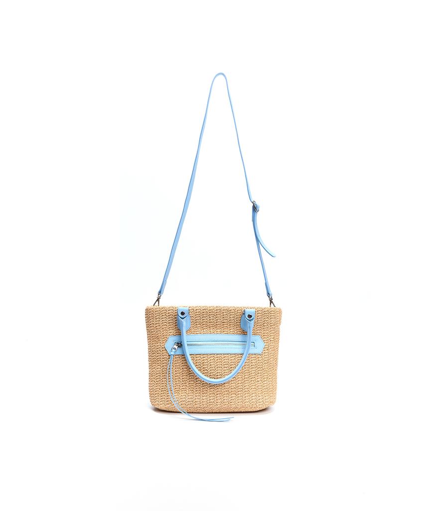 Badgigi Santorini Mini Tote Bag, Sky Blue