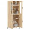 VidaXL Highboard Sonoma Oak 69.5x34x180 Cm Engineered Wood 3198212