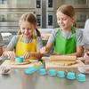 6PCS with Tray Cake Pop Mold Set Food Grade Plastic Cookies Cutter Cake Circle Maker  Bakery