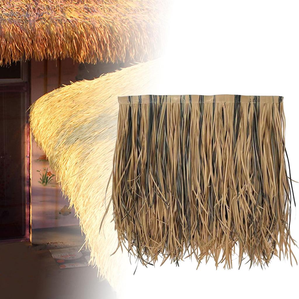 Straw Roof Thatch Fake Easy to Use Decorative Equipment Artificial Palm Thatch Roll for Garden Patio Fence Umbrella Cover Bar