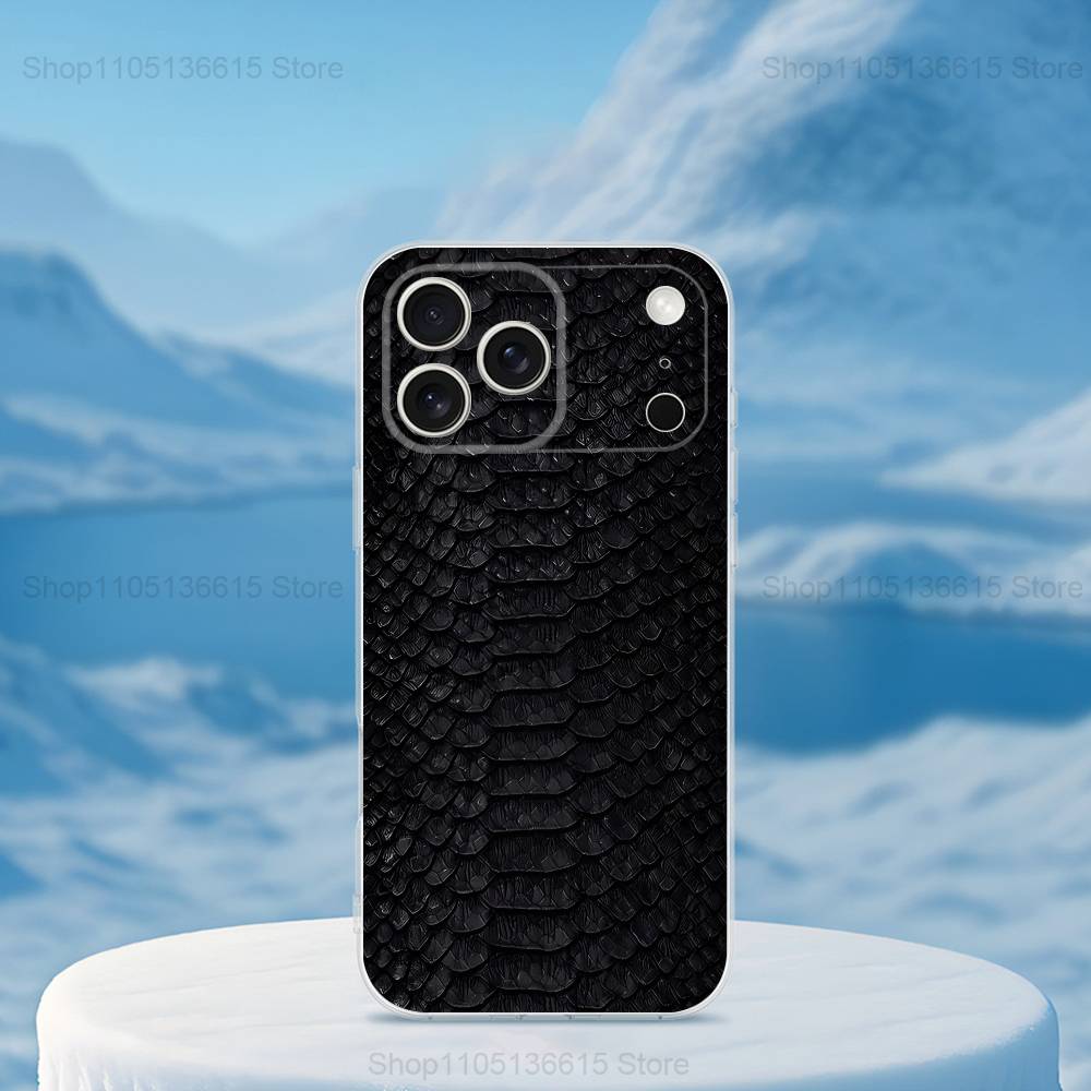 

Snakeskin Pattern Art For iPhone Max,14,SE,12,15,Pro,17,Plus,11,XS,Mini,16,X,13,XR,Transparent Soft Cover Case iPhone15