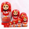 10 Pieces Wooden Russian Nesting Doll Lovely Stacking for Office Home Easter
