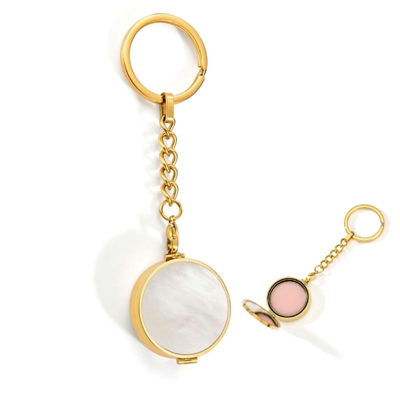 Stylish Cosmetic Holder Keychain For Easy Carry And Organization Makeup Keyring Fashionable Key Chain Pendant