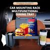 Car Backseat Table Food Tray Organizer With Cup Holder Tissue Box Auto Headrest Table Auto Cup Holder Dinner Tray Car Interior