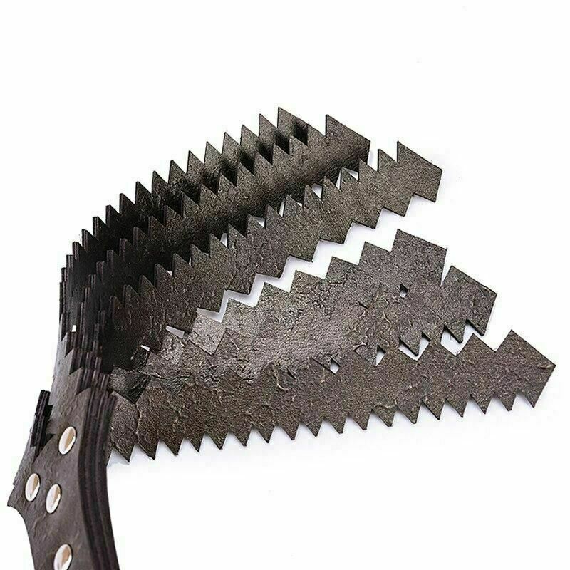 Sawtooth Spanking Whip Genuine Leather Double Row Paddle Paddles