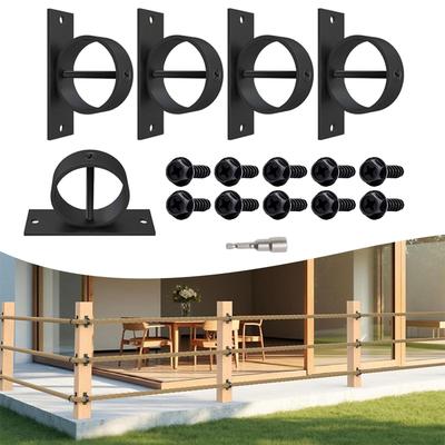 5x Držáky na lana plotu Dekorativní jutová lana Držák na oplocení Bojová kotva Spouštěcí držáky