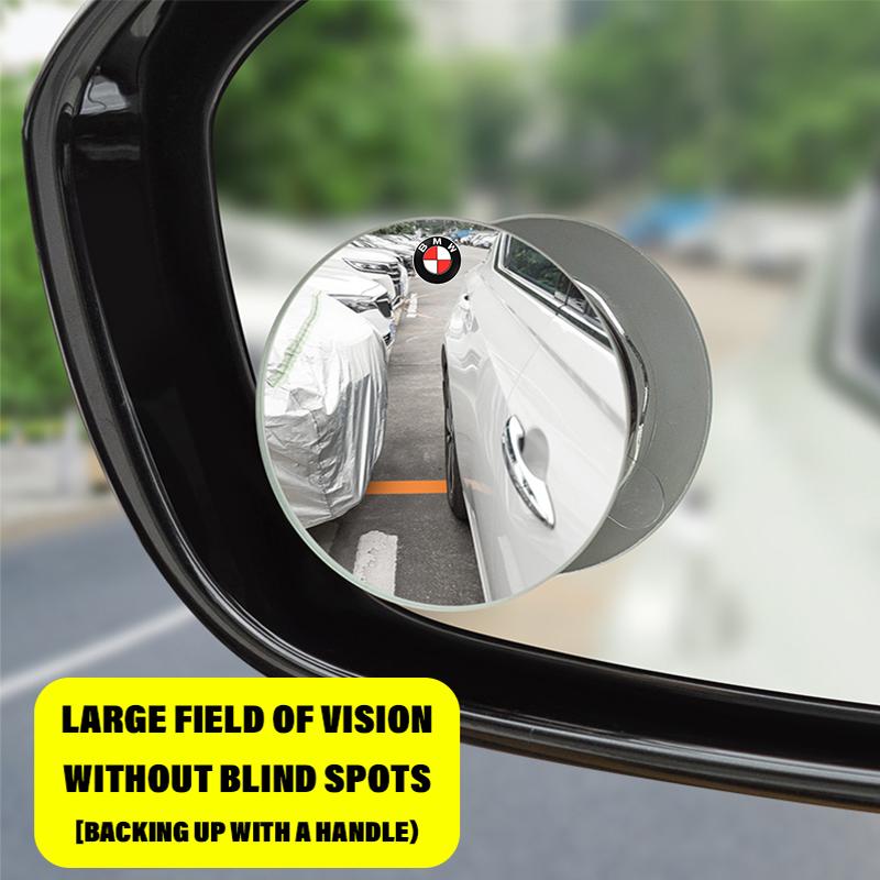 360 Degree HD Blind Spot Mirror Car Reverse Wide Angle Round Convex Rear View Mirror For BMW X1 X2 X3 X4 X5 X6 3 5 Series M2 M3