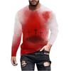 Neues Mode Retro Langarm-T-Shirt Für Herrenbekleidung Kreuz 3D Gedrucktes T-Shirt Rundhals Oberteile Übergroß Locker Y2k Kleidung