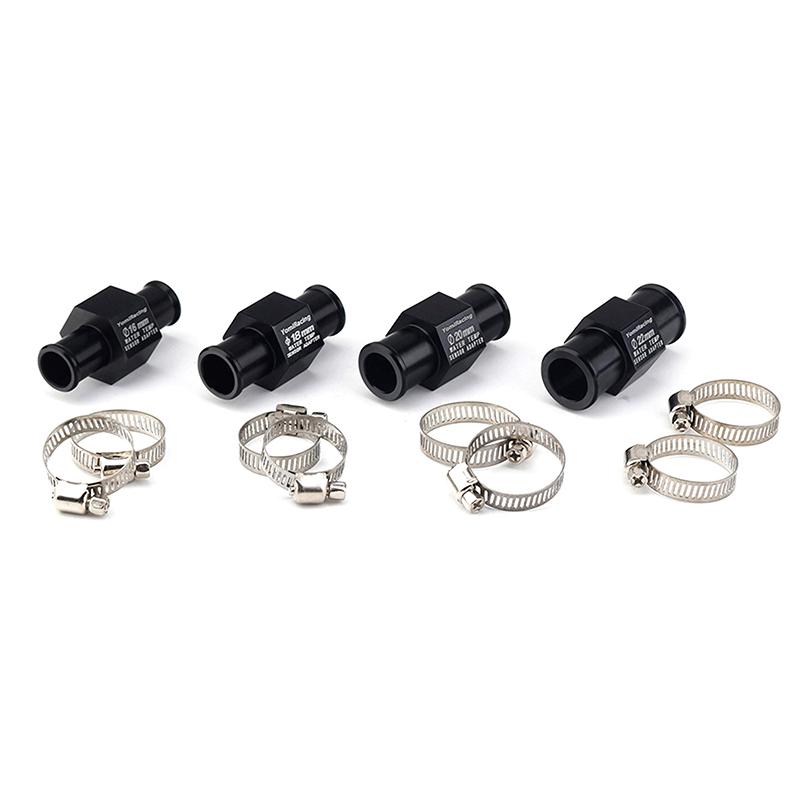 New Black Water Temperature Gauge Radiator Temperature Water Temperature Connector Pipe Sensor 16MM 18MM 20MM 22MM Hose Adapter