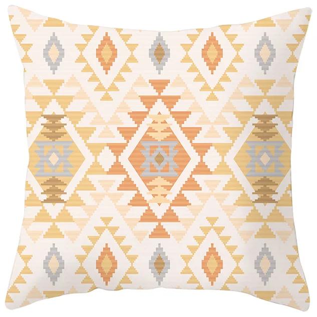 New Ethnic Style Pillowcase Bohemian Geometric Pattern  Retro Living Room Sofa Cushion Cover