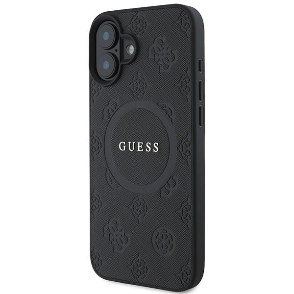 Guess Guhmp16Spsapsmek Iphone 166.1 Czarny/Black Hardcase Saffiano Peony Classic Logo Magsafe