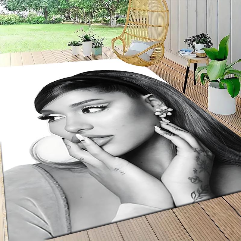 Elegant Beauty Black White Carpet Rug Soft Washable Antislip Home Living Room Sofa Mats Personalized Christmas Rug
