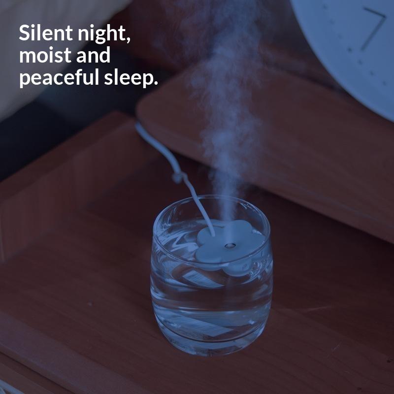 Mini Rechargeable Aromatherapy Humidifier Portable Timed Mute Mist Diffuser Cordless for Travel Outdoor Use
