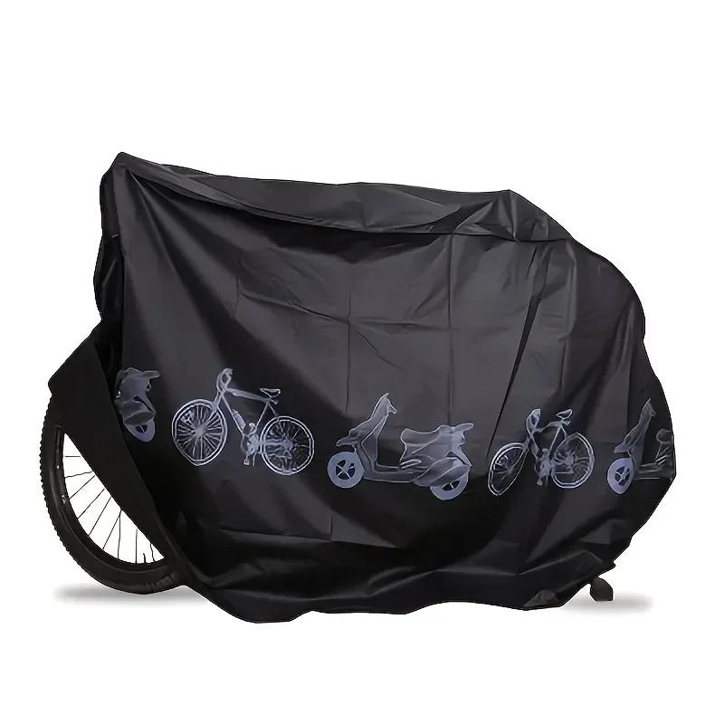 

Waterproof Bike Cover Sun Protection Outdoor Bicycle Cover Multifunctional Electric Vehicle Cover for Bicycle Prevent Rain чорний