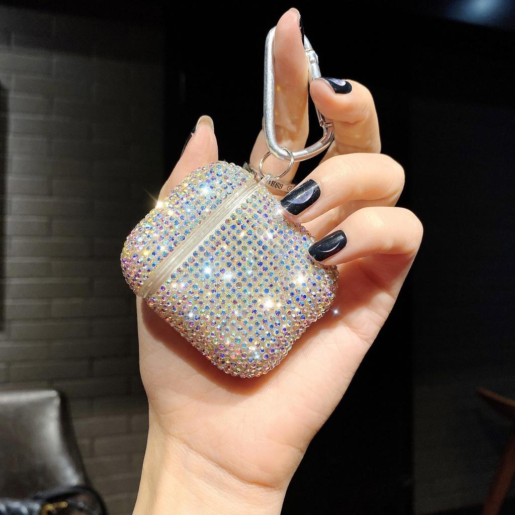 Thousand Diamond Headset Protective Case for Apple Bluetooth Headset Protective Case AirPods Pro Full Diamond One-piece Sheath