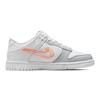 Nike Dunk Low SE GS 3D Swoosh Kids Sneakers White Pure-Platinum Total-Orange DR0171-100