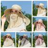 Lightweight Sunshade Sun Hat Wide Brim Neck Flap Hat Women Picking Tea Hat Outdoor Activities