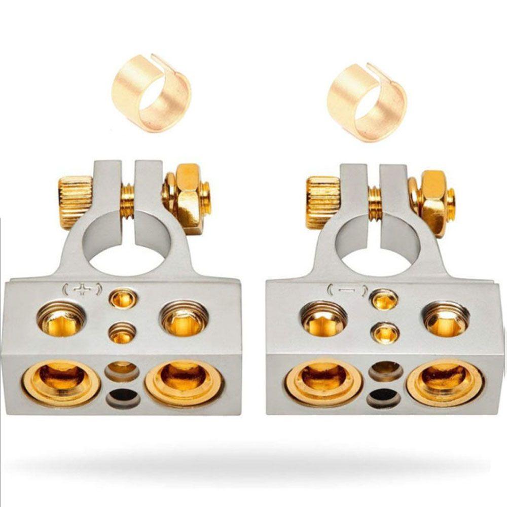 Durable Metal GA AWG Gauge Terminal Clamp Post Car Battery Clamp Car Accessories Car Electronics