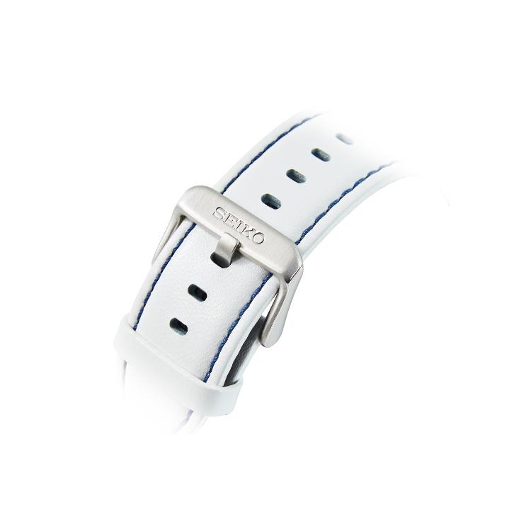 SEIKO 5 Mechanical Movement Leather Strap Watch Men's Watches White Dial SRPF63K1 SRPF63K1