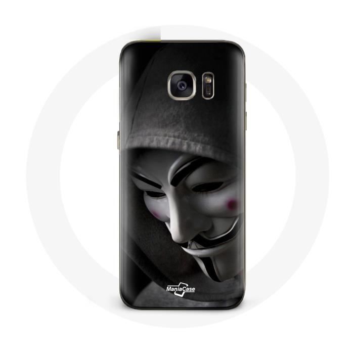 Coque Samsung Galaxy S7-S7 EDGE Anonymous Masque