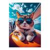 LEADINTOP Diamond Art Cat Diamond Embroidery Diamond Painting Mosaic Art Mosaic Beads Art Popular Stylish Adults Children DIY Beginner Handicraft Kit