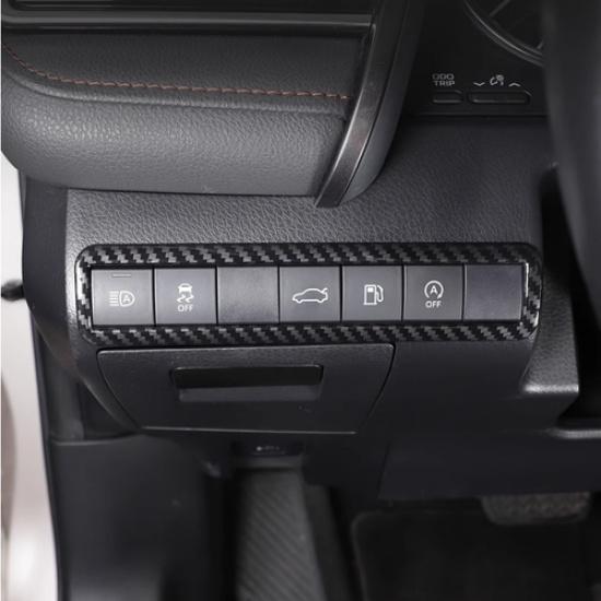 For Toyota Camry 2018-2024 Carbon Fiber Headlight Switch Button Frame Trim