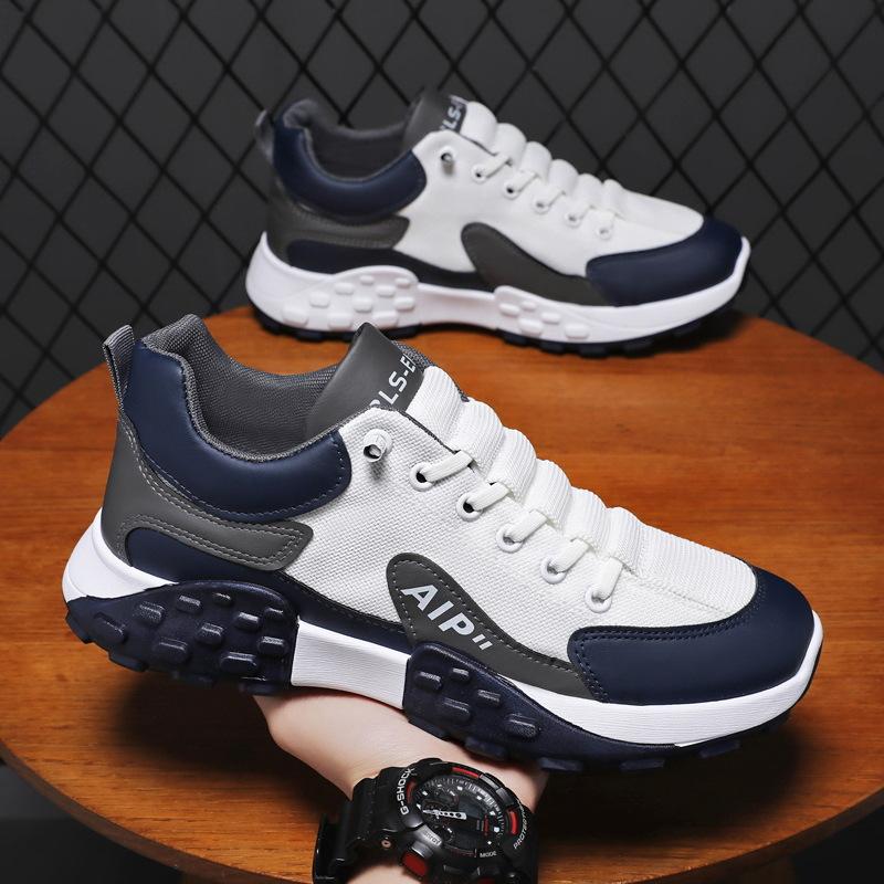 Мужская обувь летняя сетчатая повседневная спортивная тенденция удобные сотни модных дышащих туфель для пап с мягкой подошвой 39 2446₽