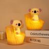 1Pc Koala Patting Light, USB Rechargeable, Two-Level Dimming, Timer, Seven-Color Gradient Silicone Light