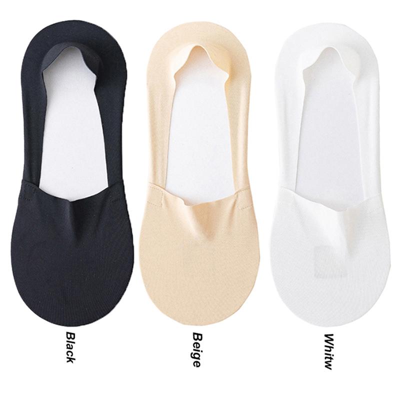 Mens Socks Fashion Summer Men Invisible No Show Socks Solid Color Casual Breathable Silicone Non-slip Low Cut Ankle Boat Socks