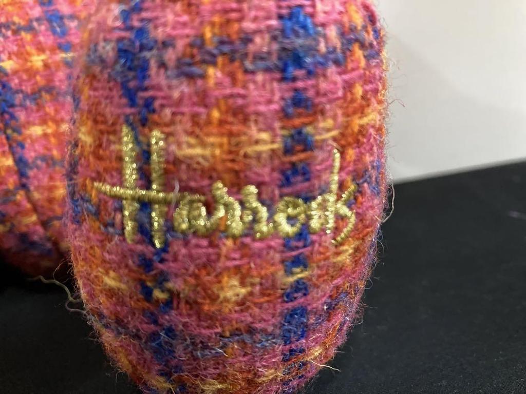 [USED] Harrods Teddy Bear, Tweed, Pink